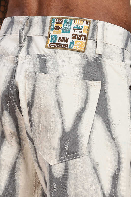 Stormwave Distressed Denim – Black & White Wash