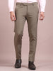 Men's Camel Slim Fit Formal Trousers | Office Wear Stretch Pants