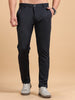 Men's Dark Navy Stretch Formal Trousers | Slim & Comfortable Office Wear Pants